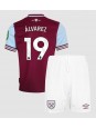 West Ham United Edson Alvarez #19 Heimtrikotsatz für Kinder 2024-25 Kurzarm (+ Kurze Hosen)